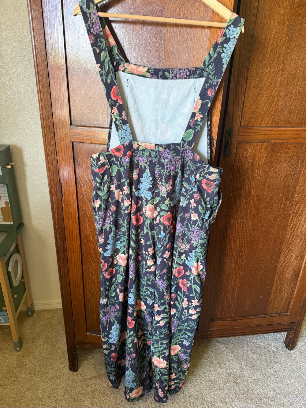 Cider Floral Print Black floral overalls - Picture 3 of 4